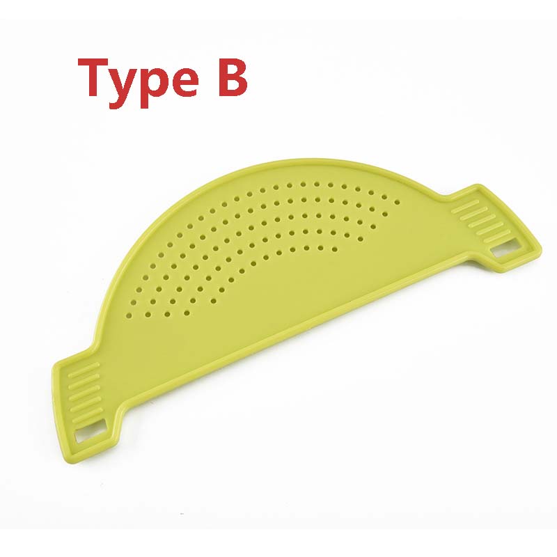 Universal Silicone Clip-on Pan Pot Strainer Anti-spill Pasta Pot Strainer Food Grade Rice Fruit Colander Strainer Kitchen Items