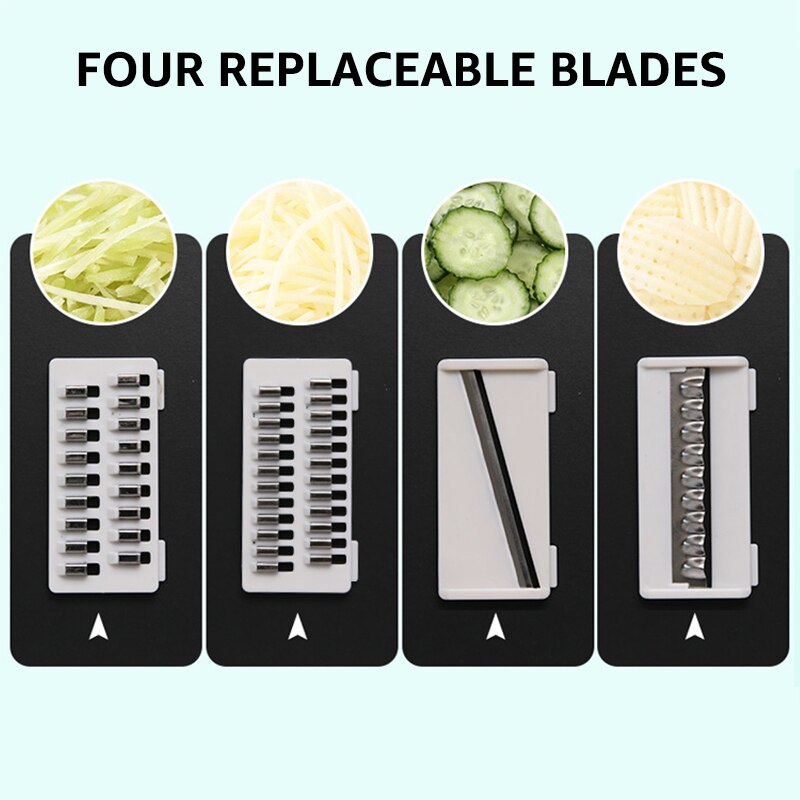 Multi-function Manual Potato Carrot Cucumber Slicer Cutter Grater Shredders with Strainer/Kitchen Fruit and Vegetable Tools