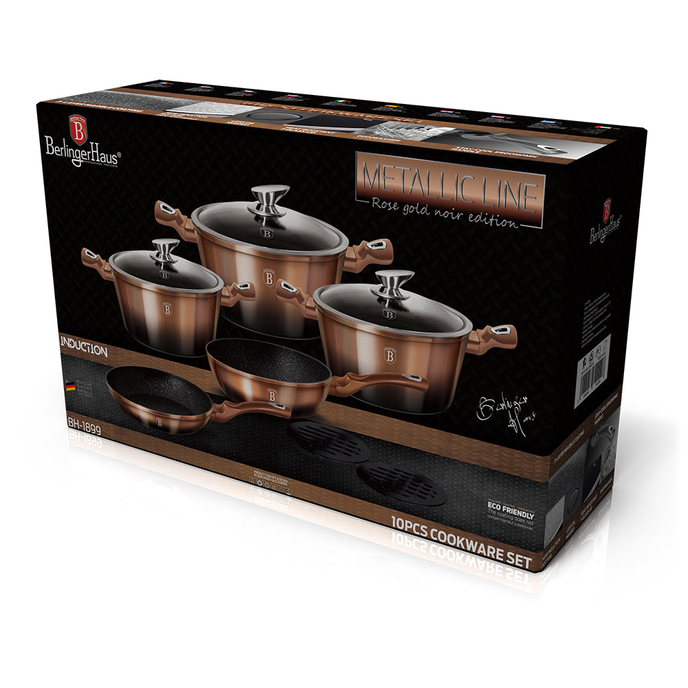 10-Piece Noir Edition Kitchen Cookware Set