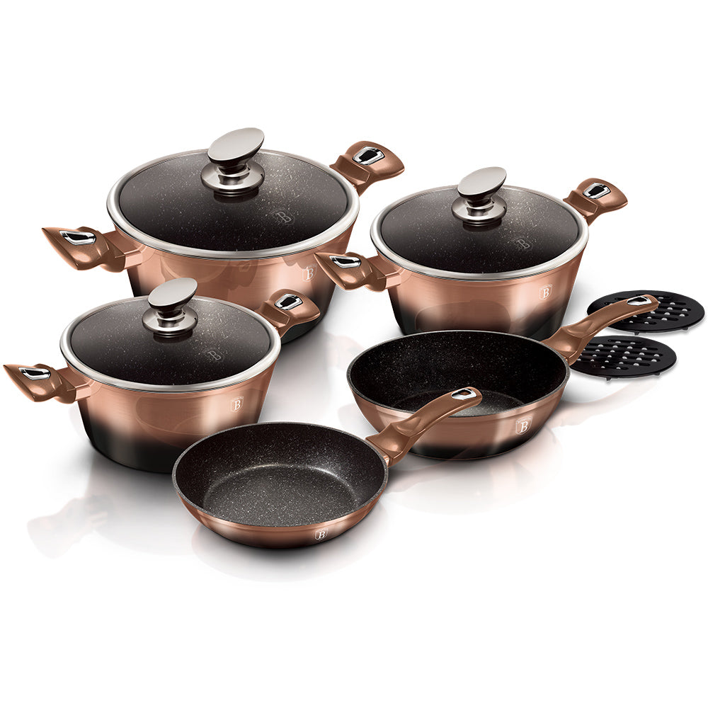 10-Piece Noir Edition Kitchen Cookware Set