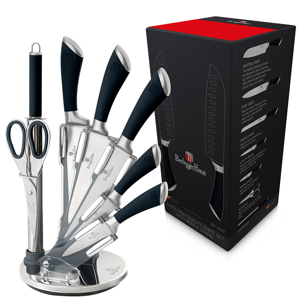 8-Piece Knife Set with Acrylic Stand