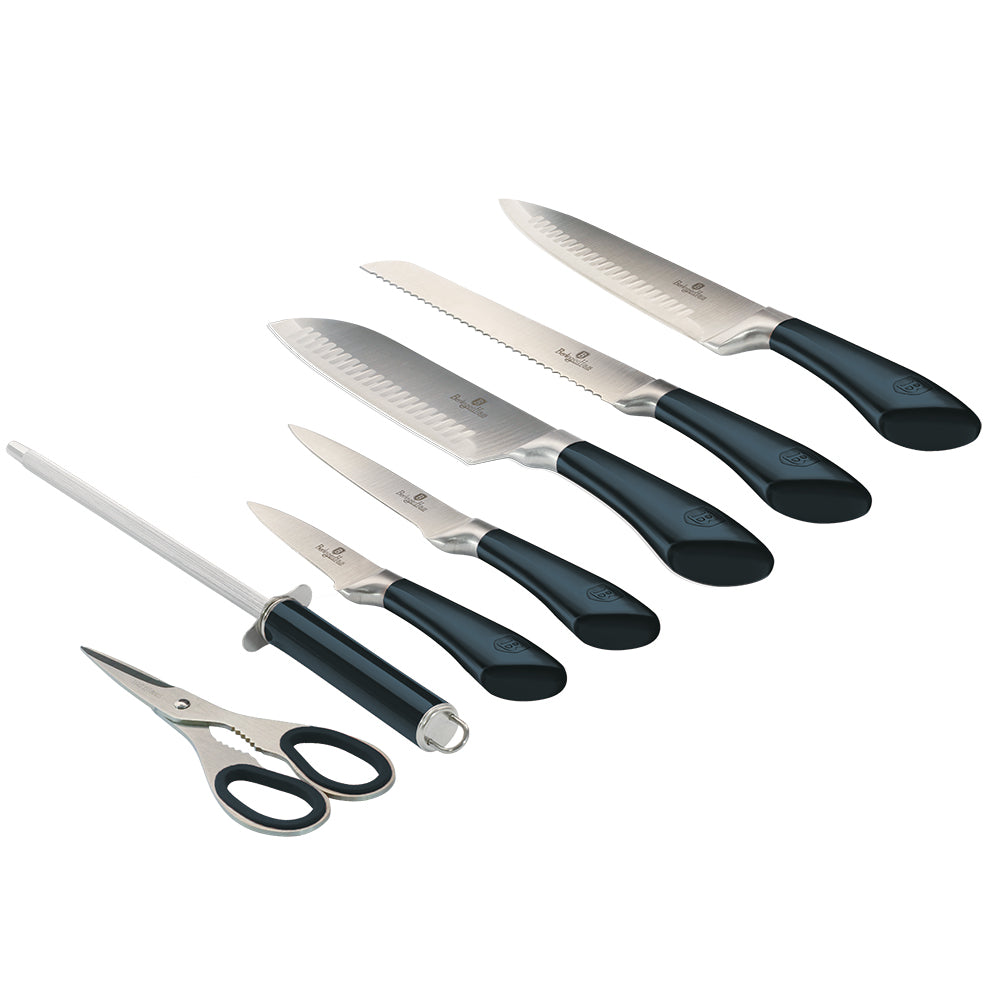 8-Piece Knife Set w/ Acrylic Stand Aquamarine Collection