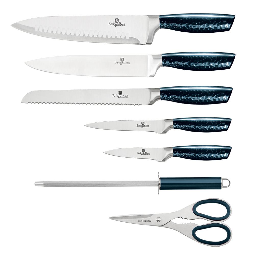 8-Piece Knife Set w/ Acrylic Stand Aquamarine Collection