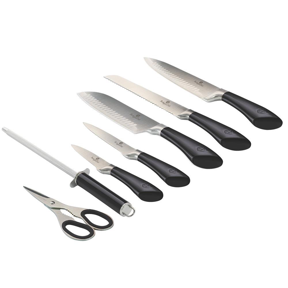 8-Piece Knife Set w/ Acrylic Stand Carbon Collection