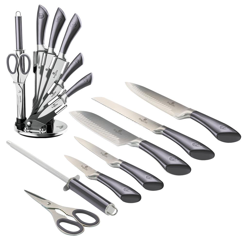 8-Piece Knife Set w/ Acrylic Stand Carbon Collection