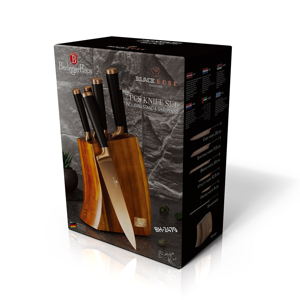 7-Piece Knife Set with Wooden Stand