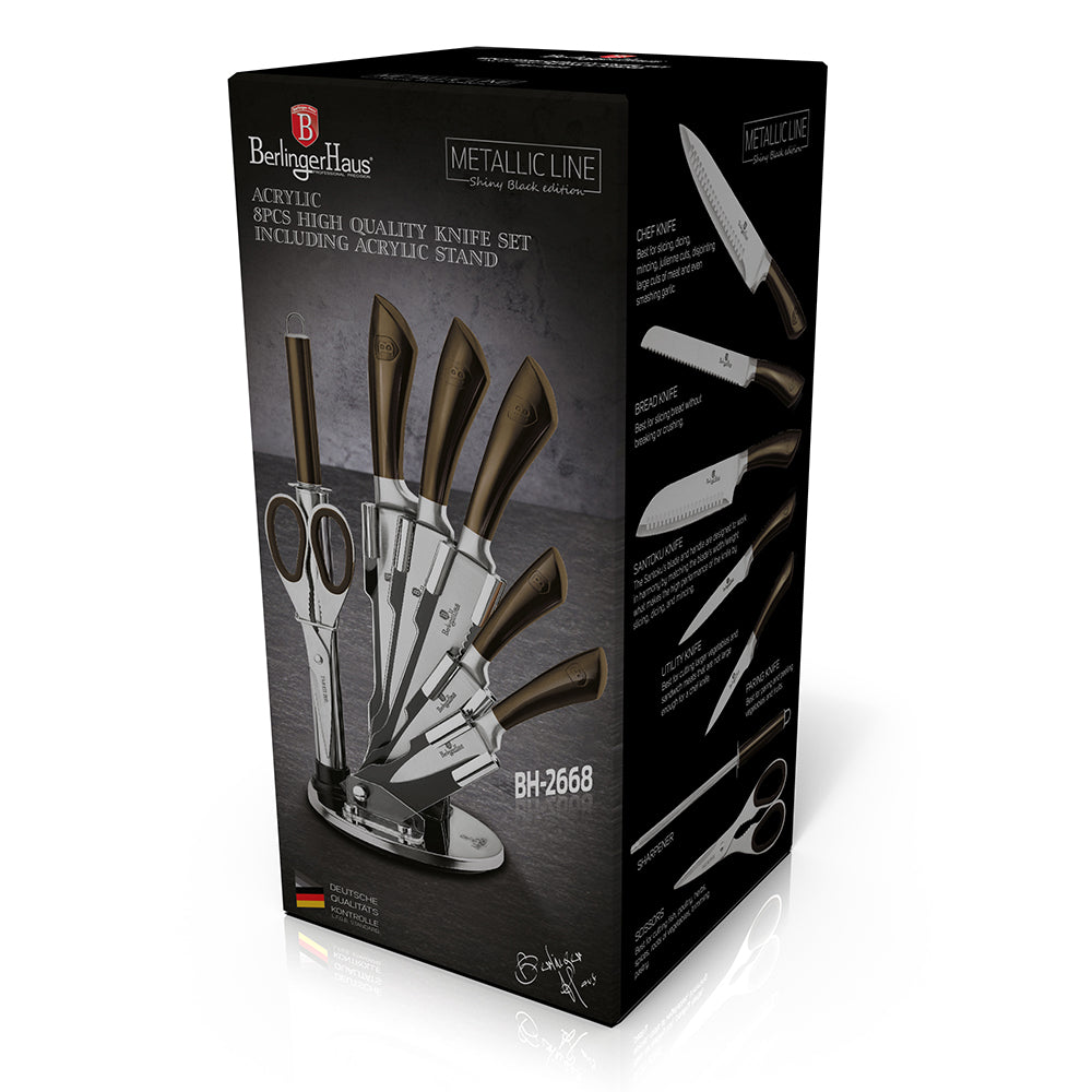 8-Piece Knife Set with Acrylic Stand