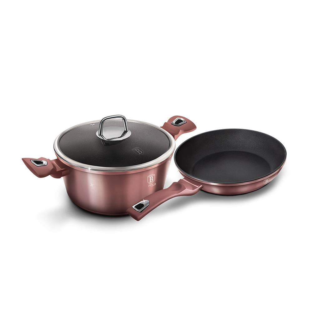 3-Piece Compact Cookware Set i-Rose Collection