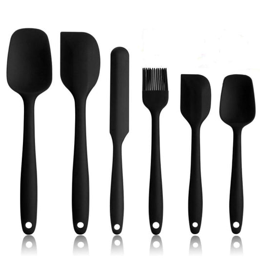 6 Pcs Spatula Sets BPA Free Silicone Scrapers Spoon Non-Stick Silica