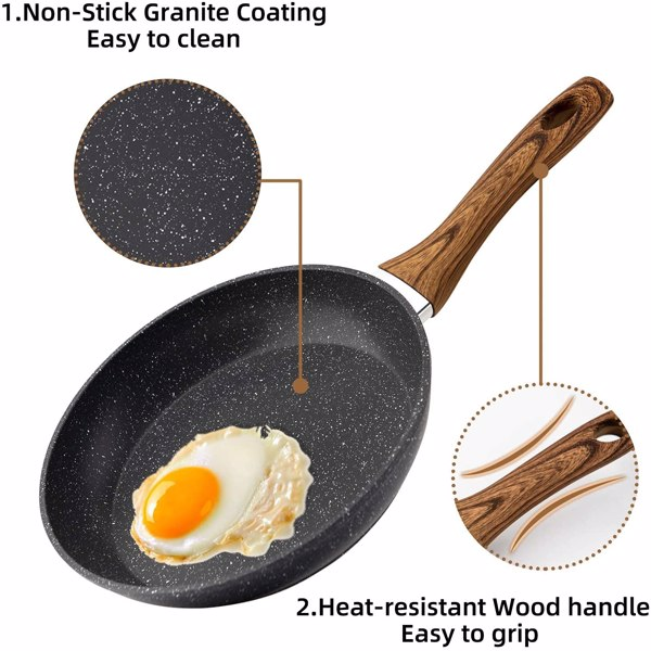 20cm Egg Frying Pan Non Stick Induction Wok for Steak Bacon